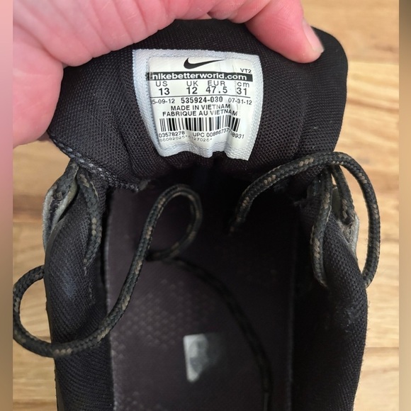 VINTAGE 2012 Retro Nike Air Max Humara in Deep Smoke Mens 13 excellent condition - Picture 6 of 12